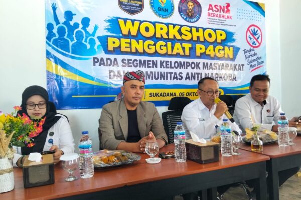 BNN Lampung Timur Gelar Workshop Penggiat P4GN, Libatkan 25 Organisasi dan Komunitas Anti Narkoba